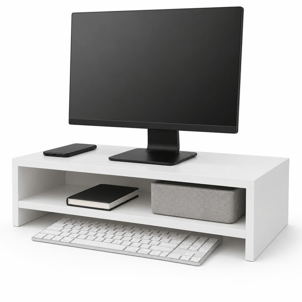 Suporte para Monitor MDF para Monitor Elevador Organizador Setup Mesa Gamer Escritório Ergonômico