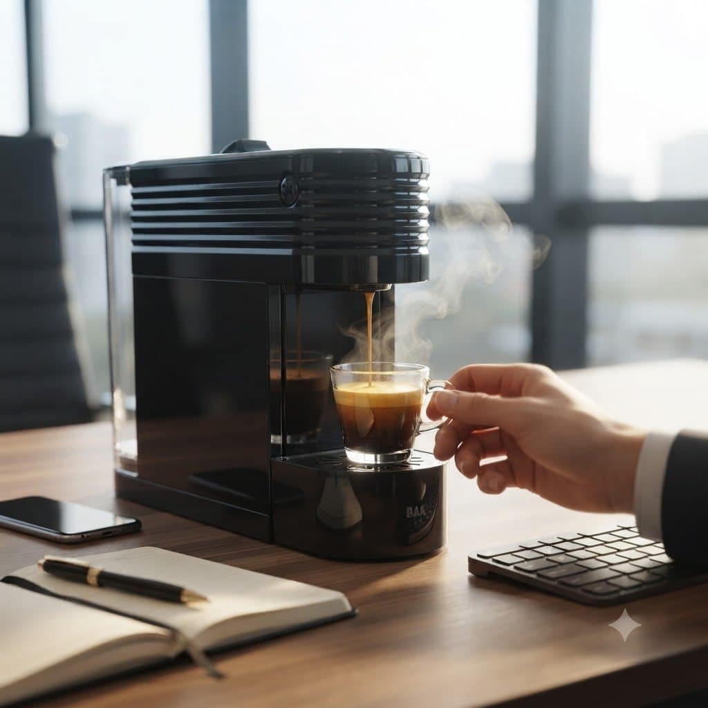 Cafeteira Expresso Multicápsulas BAK 127V Use Cápsulas Ou Café Em Pó Adaptador Reutilizável Incluso