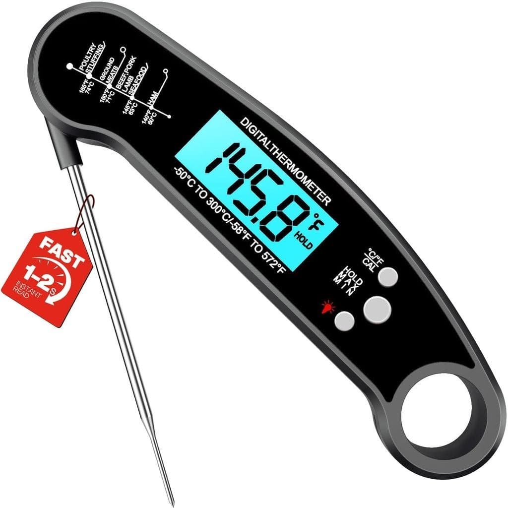 Termômetro Digital para Carne – Termômetro de Leitura Instantânea para Grelhar, Churrasco, Fritadeira a Ar, Defumador, P
