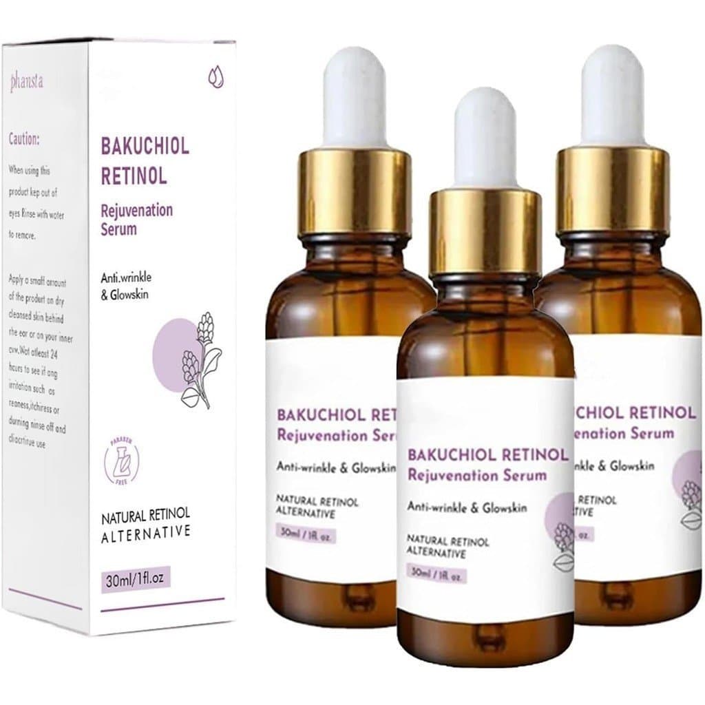 Sérum Anti-Idade com Bakuchiol para Mulheres, Sérum Facial com Bakuchiol e Retinol, Sérum Hidratante Facial para Mulhere