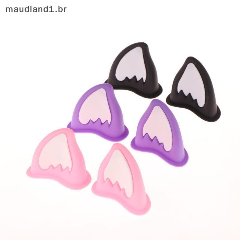 mau Capacete Da Motocicleta Decorações De Orelha De Gato Acessório Para Scooter Bicicleta Adesivo Moto Skate Ciclismo BR