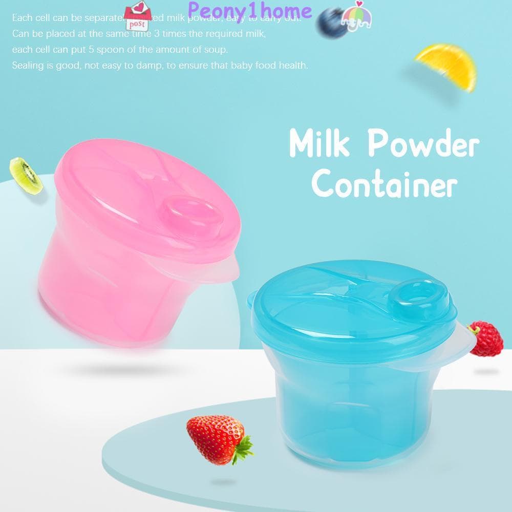 PEONYHOME Caixa De Alimentação Infantil Portátil Para Viagem Recipiente De Leite Em Pó