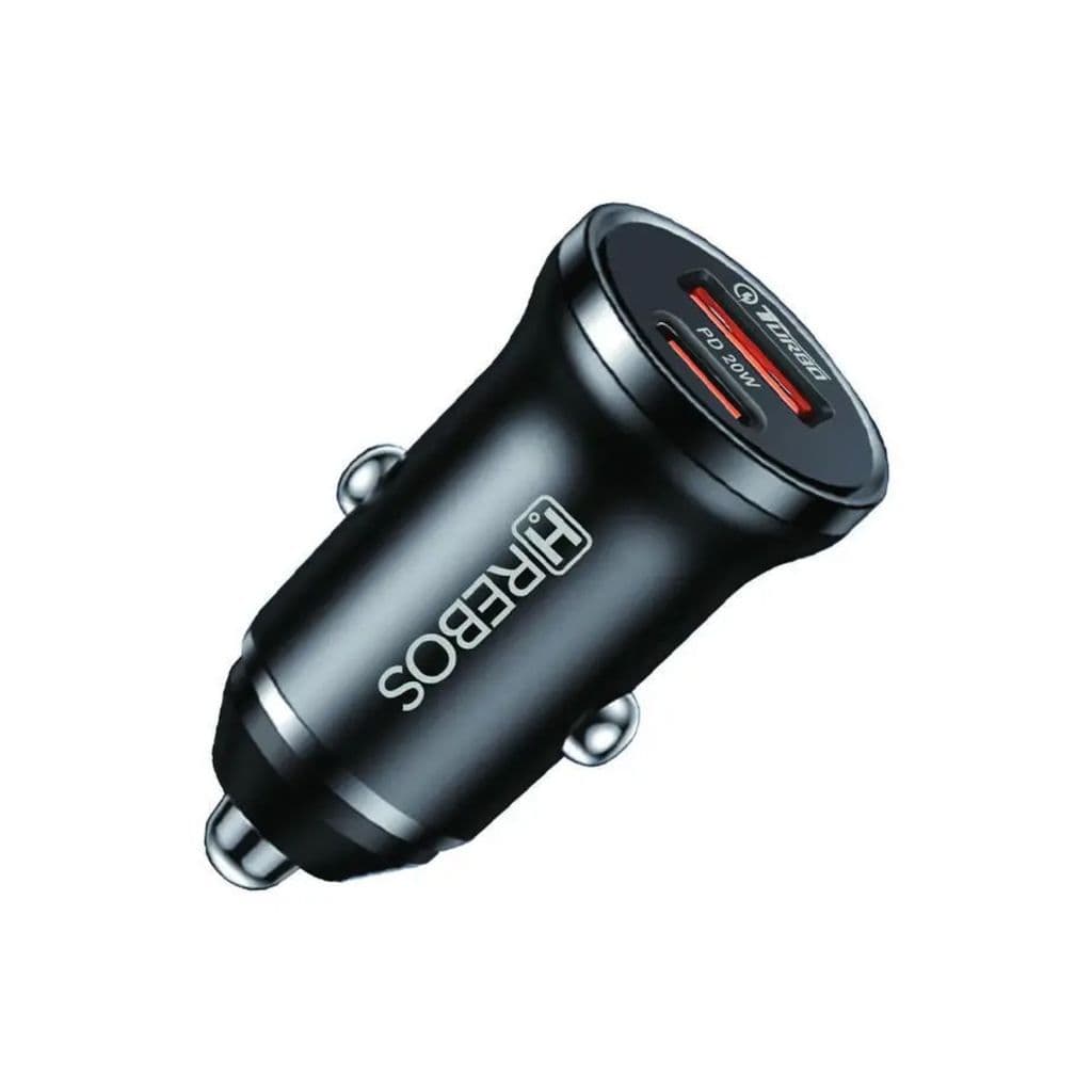 Carregador Para Carro 20W Carregador Veicular Turbo Power Delivery - Hrebos