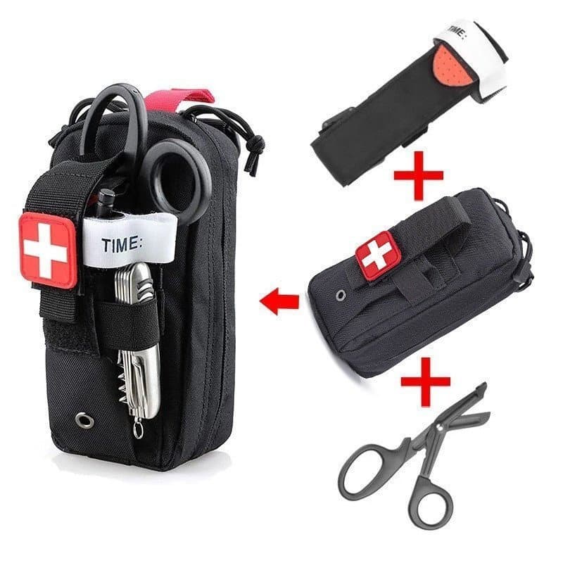 LUC Wilderness Saco De Resgate Médico EDC Kit De Primeiros Socorros Trauma De Sobrevivência Molle Utilitário Para Caminh