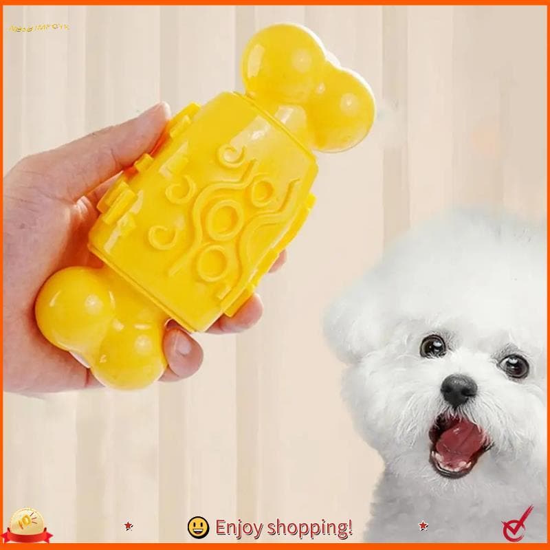 Codechuanhai0dog Treat Toy Interativo Dog Bone Dispensando Brinquedos Para Filhotes De Cachorro Brinquedo Comida