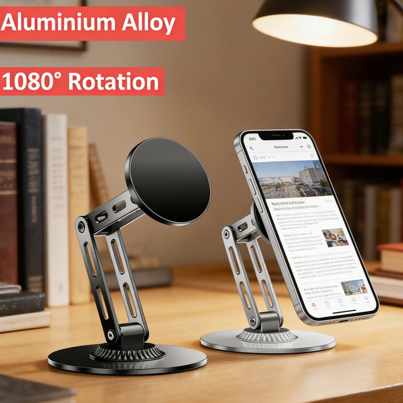 Suporte Magnético De Telefone De Mesa , Para Carro , Smartphone , GPS Celular , No iPhone 17 , Samsung , Xiaomi