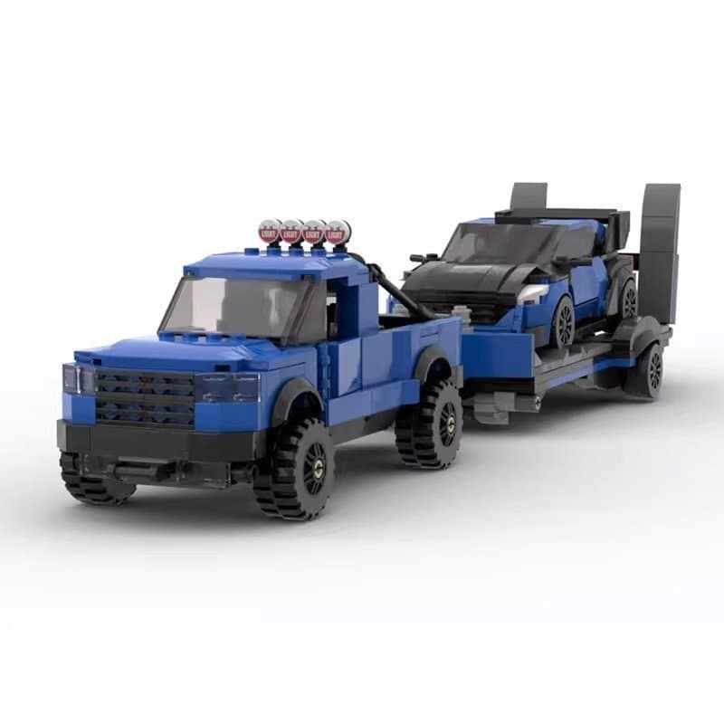 Blocos de montar MOC compatíveis com pequenas peças Lego, modelo de carro de corrida Ford F150 Fiesta WRC, conjunto de b