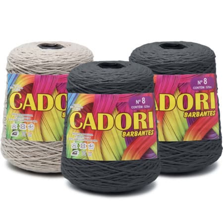 Barbante Cadori Nº 8 525m para Crochê e Artesanato
