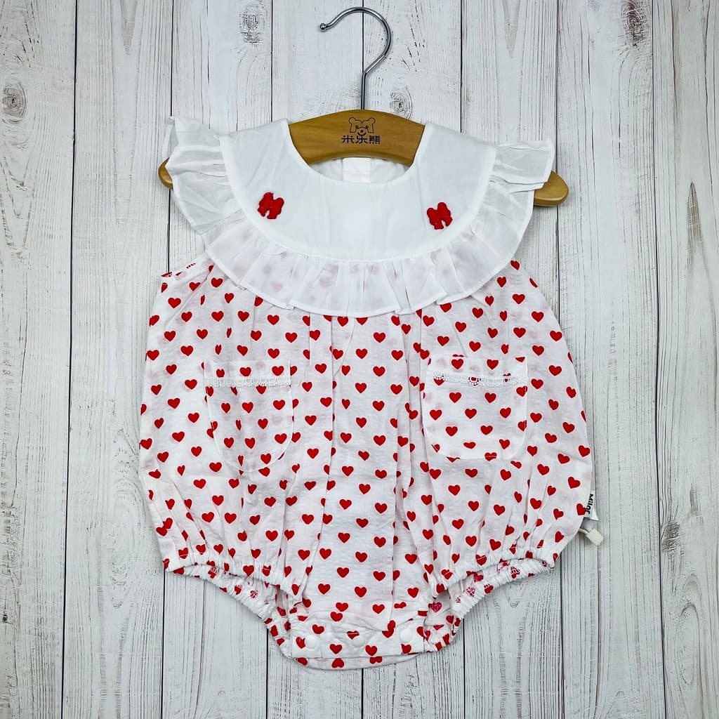 Mile Bear verão bebê menina roupas infantis 100% algodão colete roupas de bebê macacão fino amor gaze Bodysuit