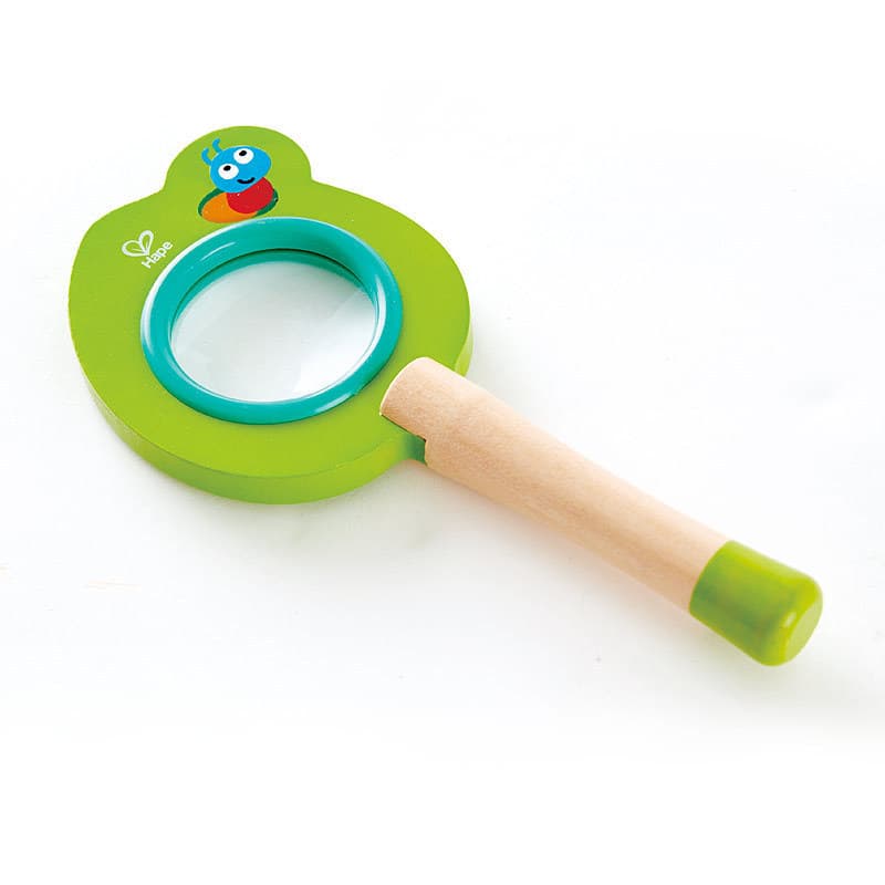 Hape brinquedos crianças lupa dos desenhos animados Animal de madeira brinquedos educativos do bebê jardim de infância o