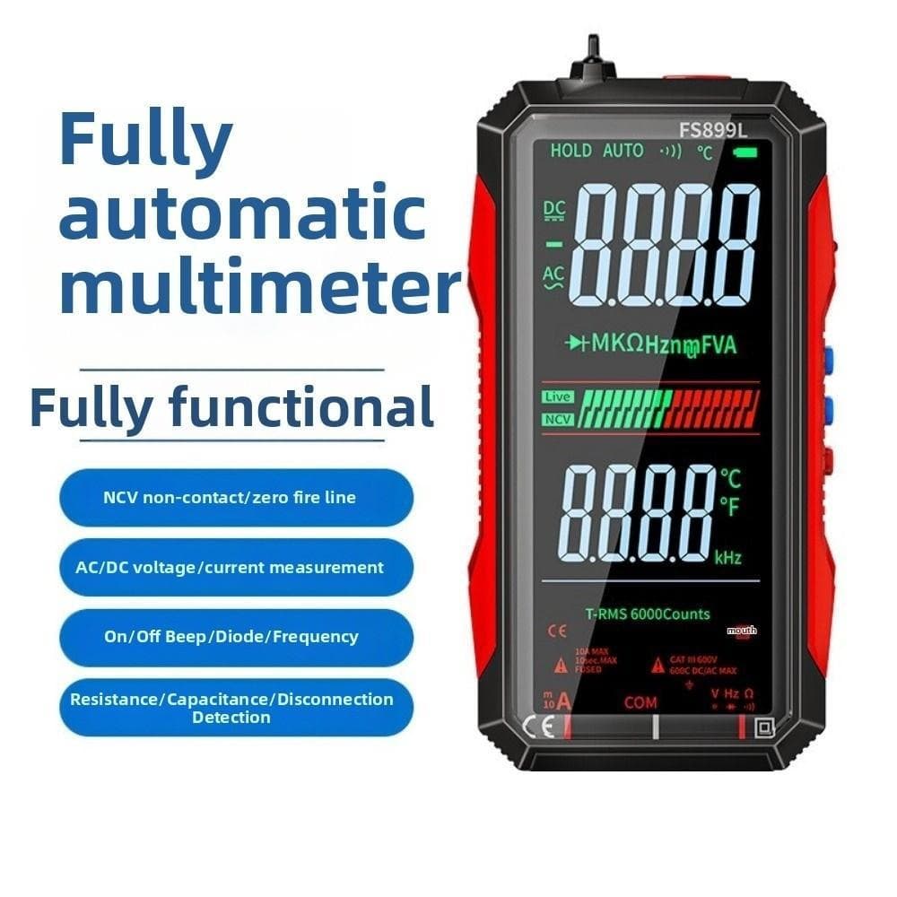 Multímetro Digital , Medidor Inteligente Recarregável De Ohm Volt Amp , Testador De Diodo NCV Resistência De Tensão