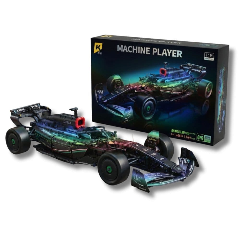 Formula 1 Tipo LEGO Mercedes Escala 1/8 - 1764 peças 68 cm Bloco de Montar Excelente Preço
