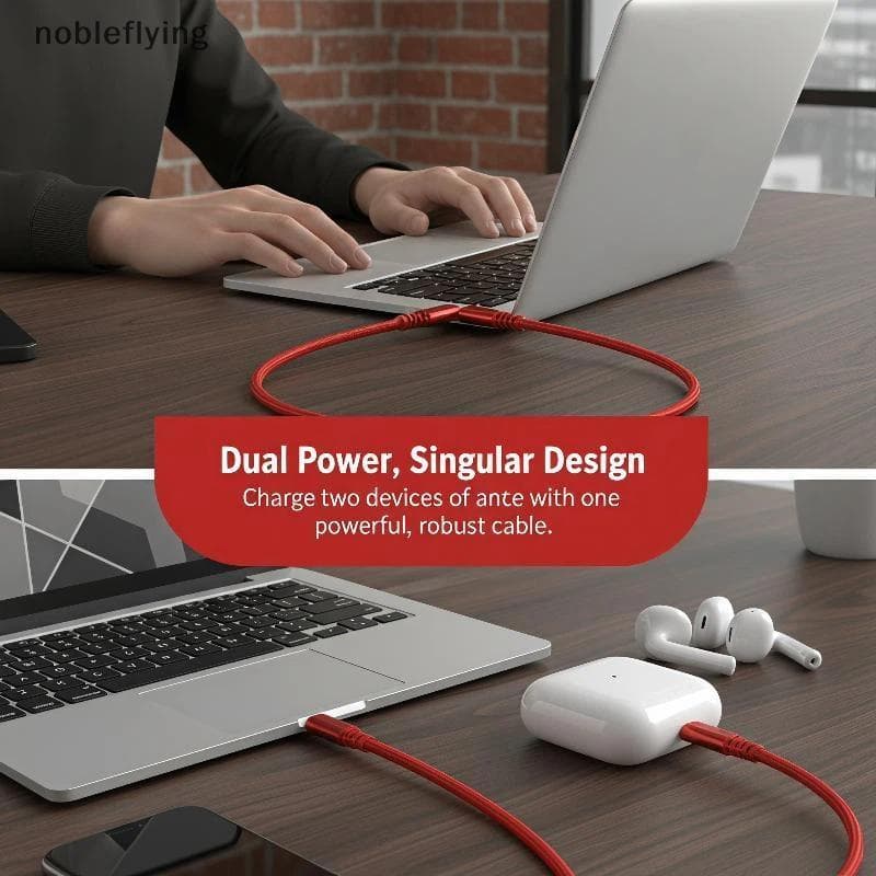Cabo De Dados De Carregamento Rápido 2 Em 1 Tipo C 5A Y Splitter Micro USB Compatível Com Telefones Android E Tablets