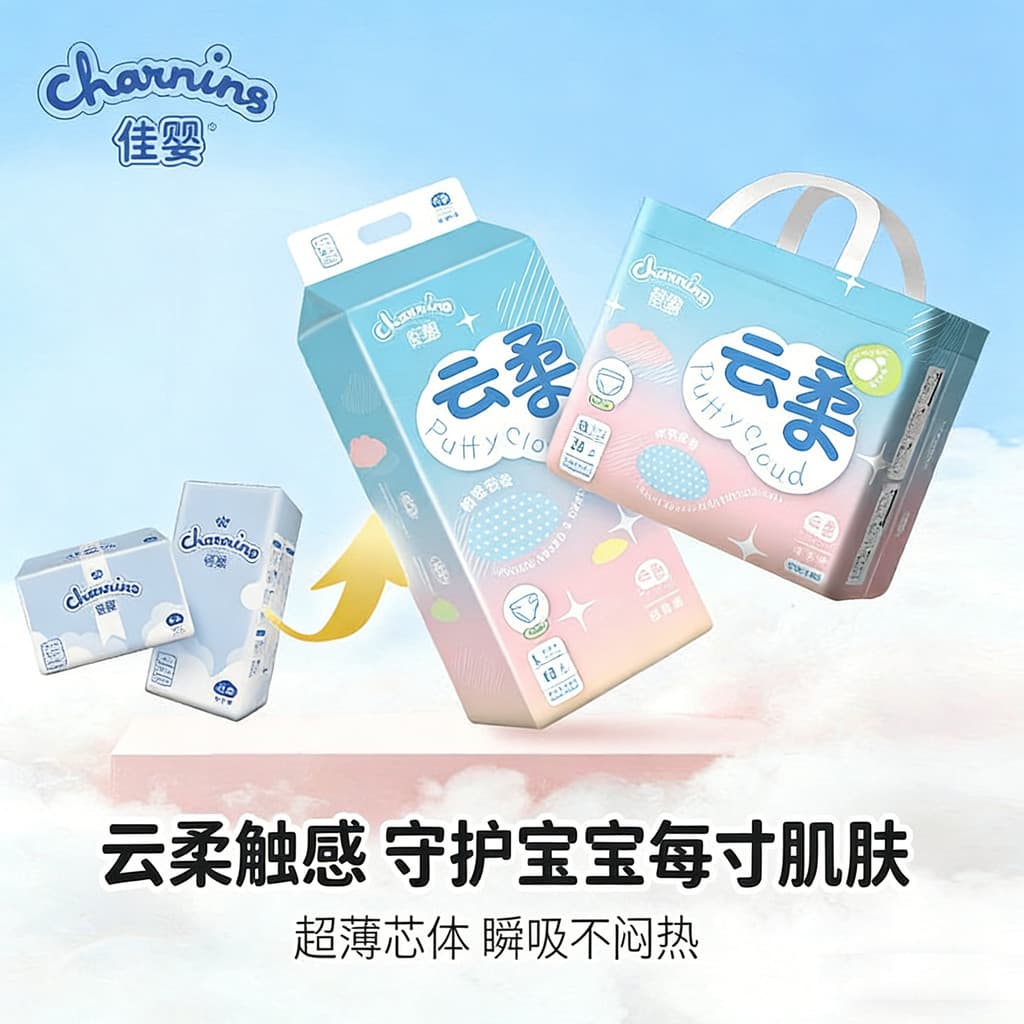 Jiaying Yunrou Fraldas para bebês recém-nascidos Calças Pull-up Tamanho XXL Fraldas para bebês ultrafinas e secas