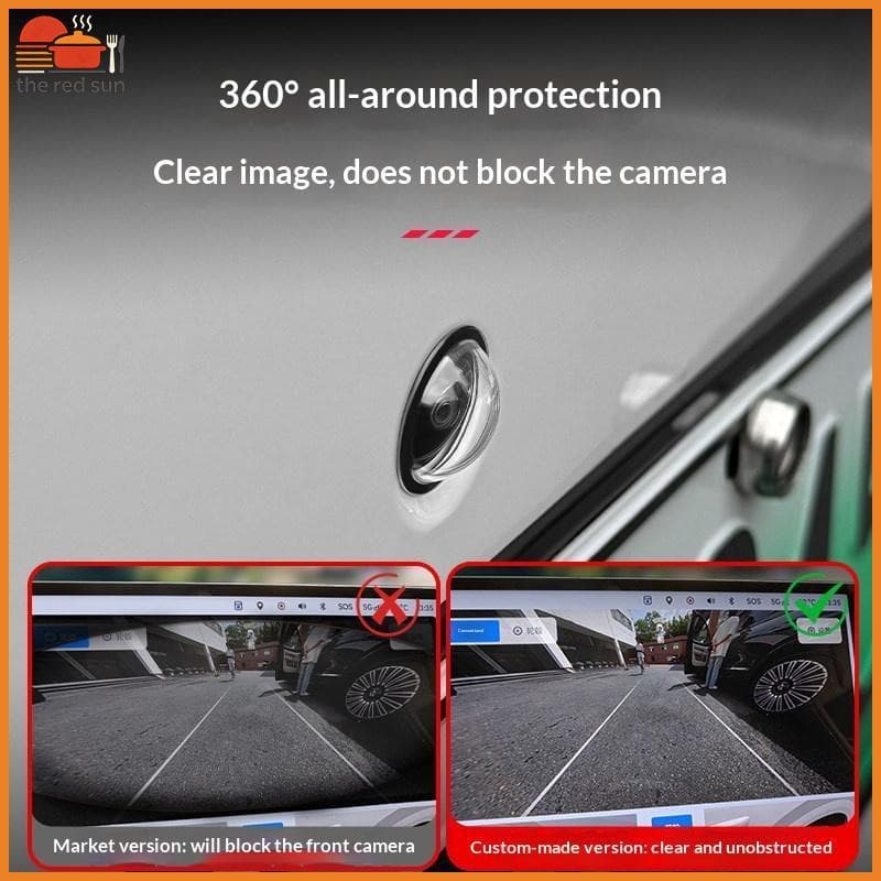 TSBR 2 Pcs Universal Protetor De Lente De Câmera De Carro Vista Traseira Anti Poeira Arranhões Capa Para Uso Externo .