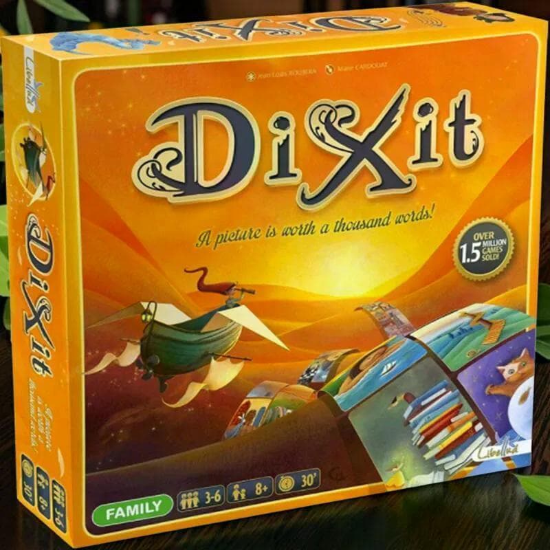 2026 novo estilo jogo de tabuleiro Dixit apenas palavras versão em inglês diversão pai-filho família casal festa cartão 