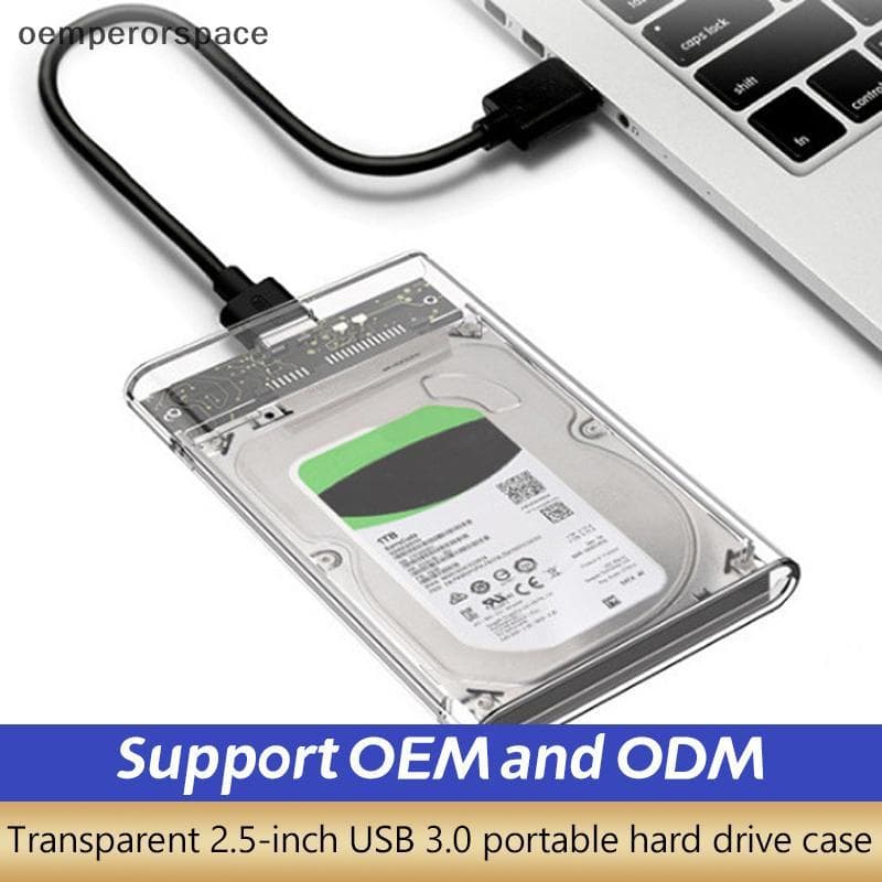 Disco Rígido Externo Transparente 2.5 Ou 3.0 Polegadas HDD SSD Case Micro-b Para USB3.1 4TB Drive Housingpatible UASP SA