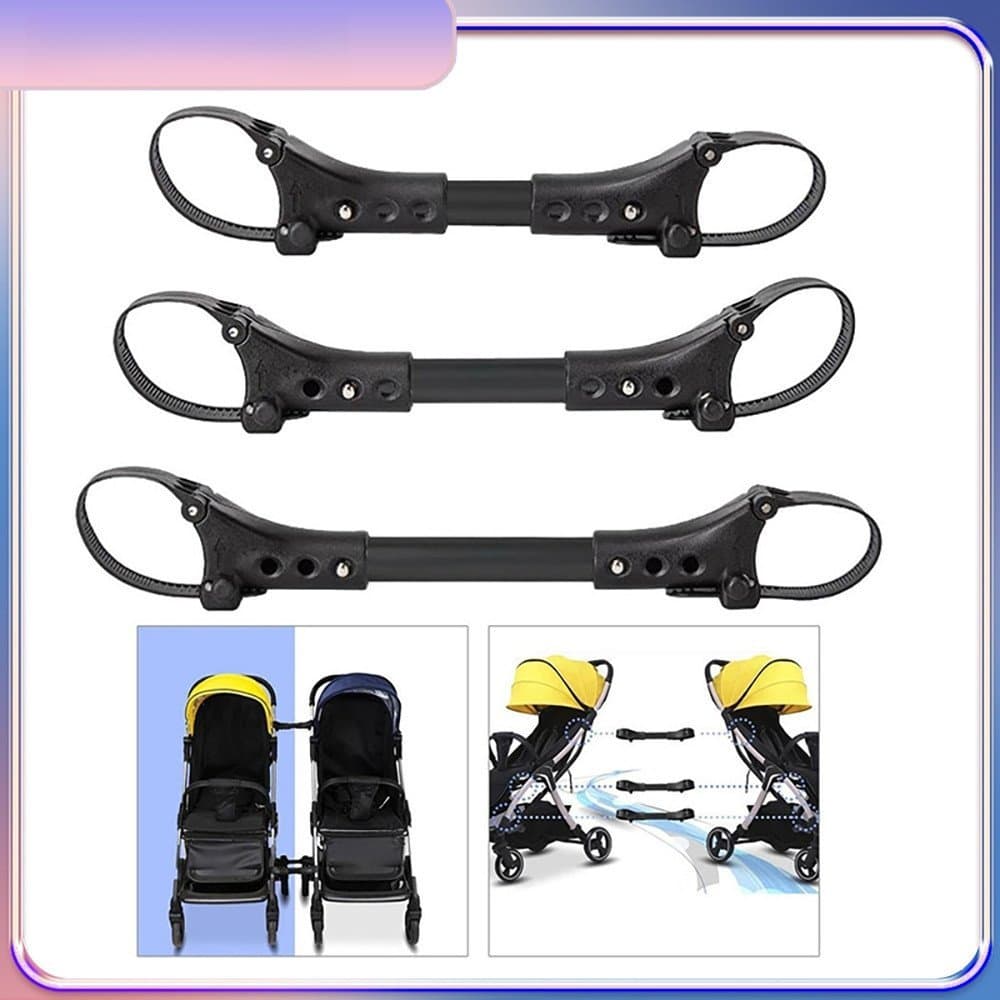 Kit 3 Pcs Duplo Carrinho De Bebê Conector Juntas Universais Infantil Cinta Linker Gancho