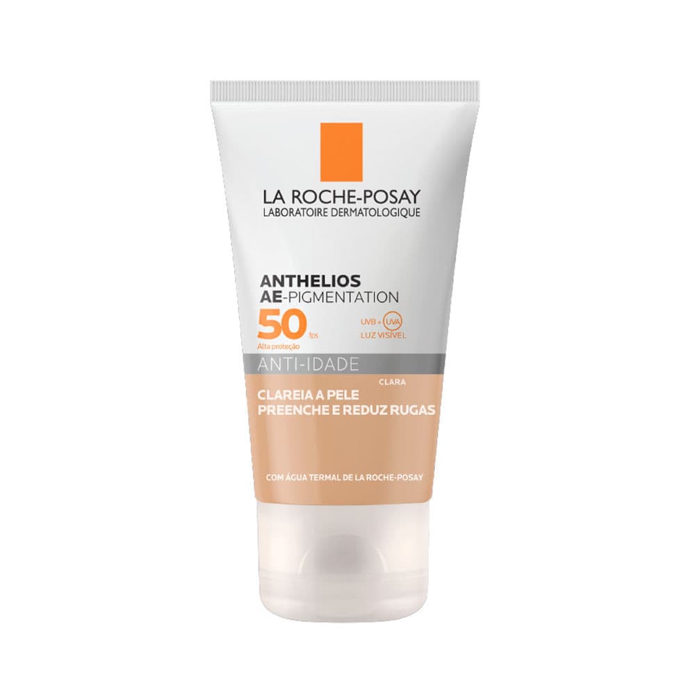 Protetor Solar Anthelios Anti-idade AE-Pigmentation Clareador FPS 50 Cor Clara 40g
