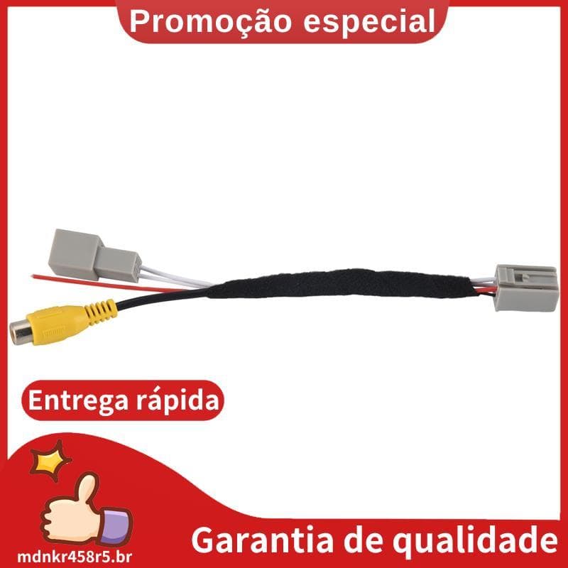 Adaptador De Cabo De Conversão De Câmera Reversa De Vídeo Para De Visão Traseira Do Carro ASX GF ZJ . mdnkr458r5br