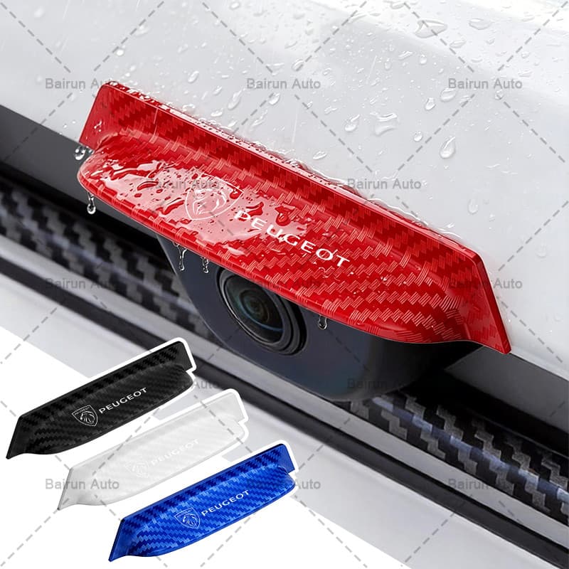 1/2 Pçs Capa De Câmera Reversa Do Carro De Visão Traseira Anti Chuva Escudo Para Peugeot 206 207 208 306 307 308 407 408