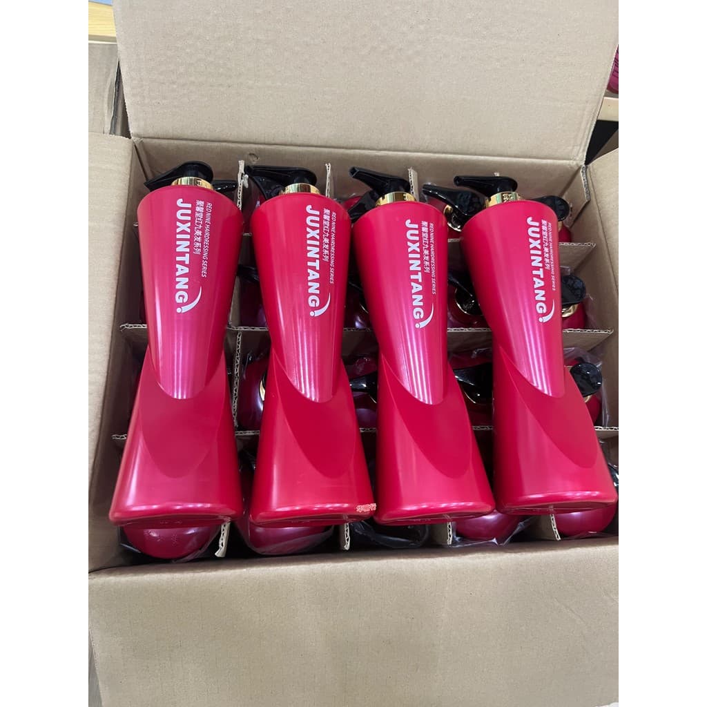 Juxintang 730g Red Nine Red Wine Essence Shampoo Suave Hidratante Anticaspa Cuidados Refrescante Shampoo Hidratante
