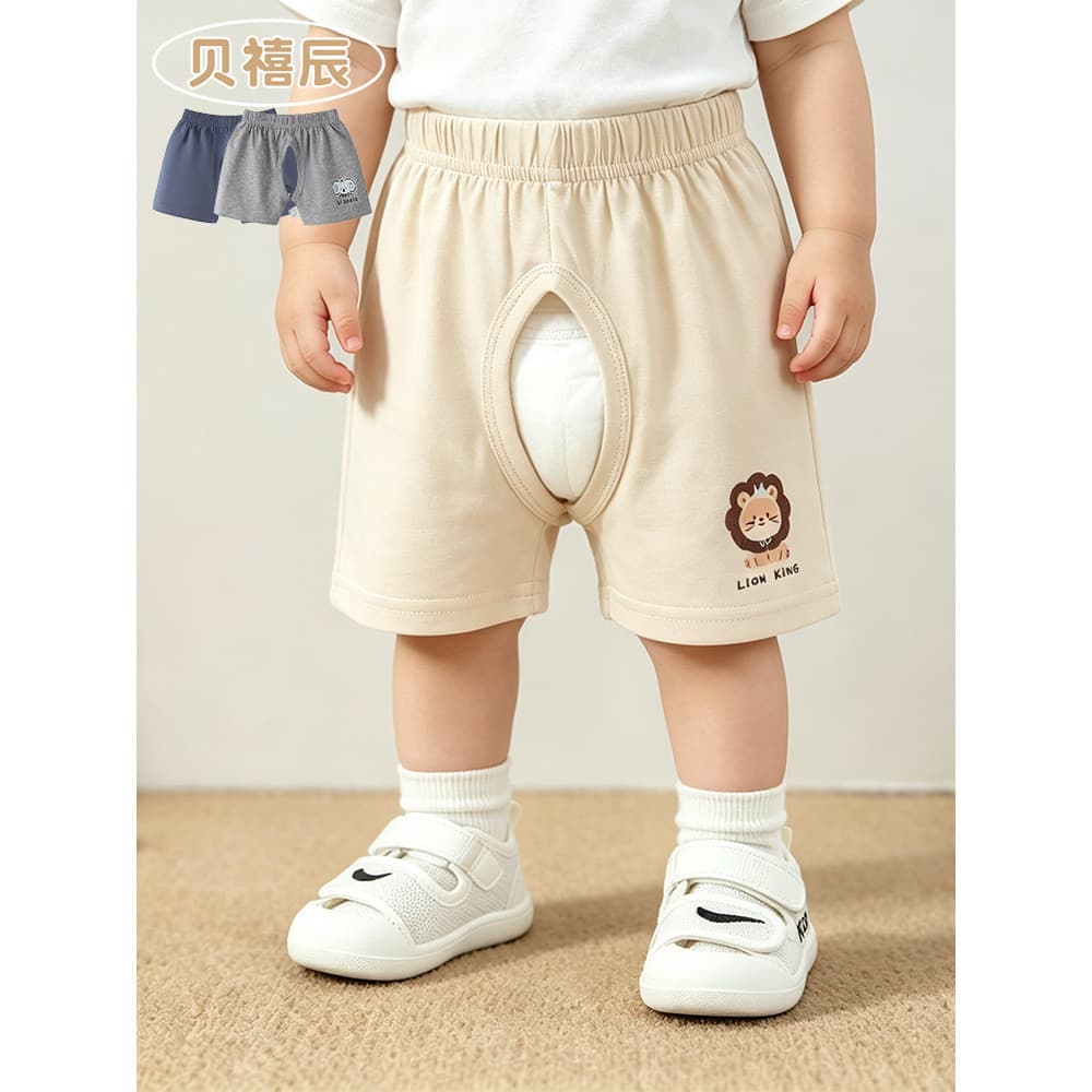 Crianças Shorts verão estilo fino calças de bebê Casual respirável roupas de verão parar fraldas não molhadas calças de 