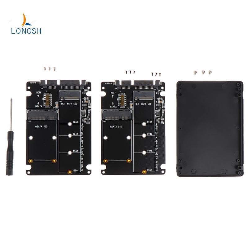 [LongSH] NGFF Para SATA 3 Gabinete HDD Externo Adaptador MSATA SSD M . 2 Placa Adaptadora De Protocolo Novo