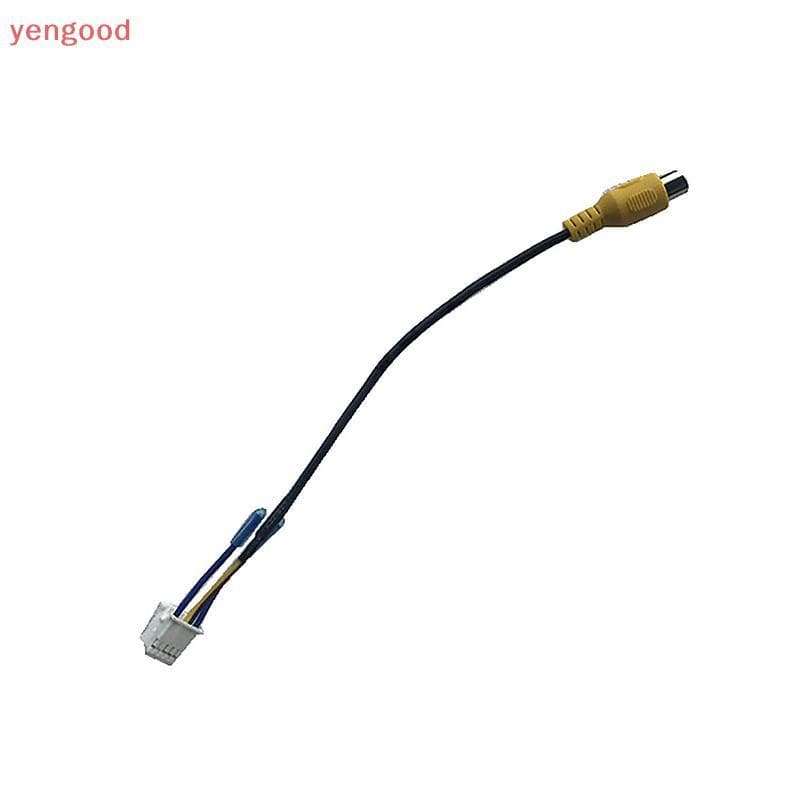 (YGD) Adaptador De Cabo De Visão Traseira RCA Para Carro De Alta Qualidade Rádio Estéreo De DVD 10 Pinos Conector Câmera