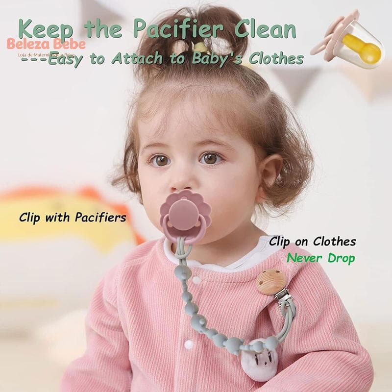 Belaeza Bebe 1Pc Imitação De Leite Materno Cabeça Redonda Chupeta De Borracha Natural Ambientalmente teless Bebê Para 0-