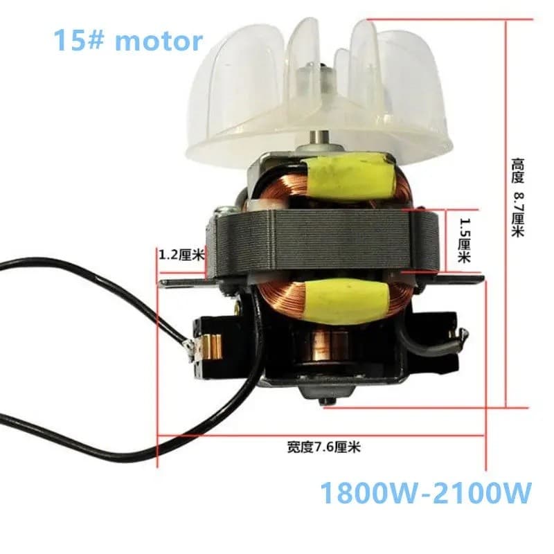 Peças De Secador De Cabelo Para Salão De Cabeleireiro Profissional motor De Alta Potência # 13 15 17 21 Com Folha De Ven