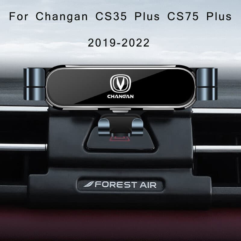 Suporte para telemóvel para carro, compatível com Changan CS35 CS75 Plus 2022 2021 2019, suporte de fixação para carro, 