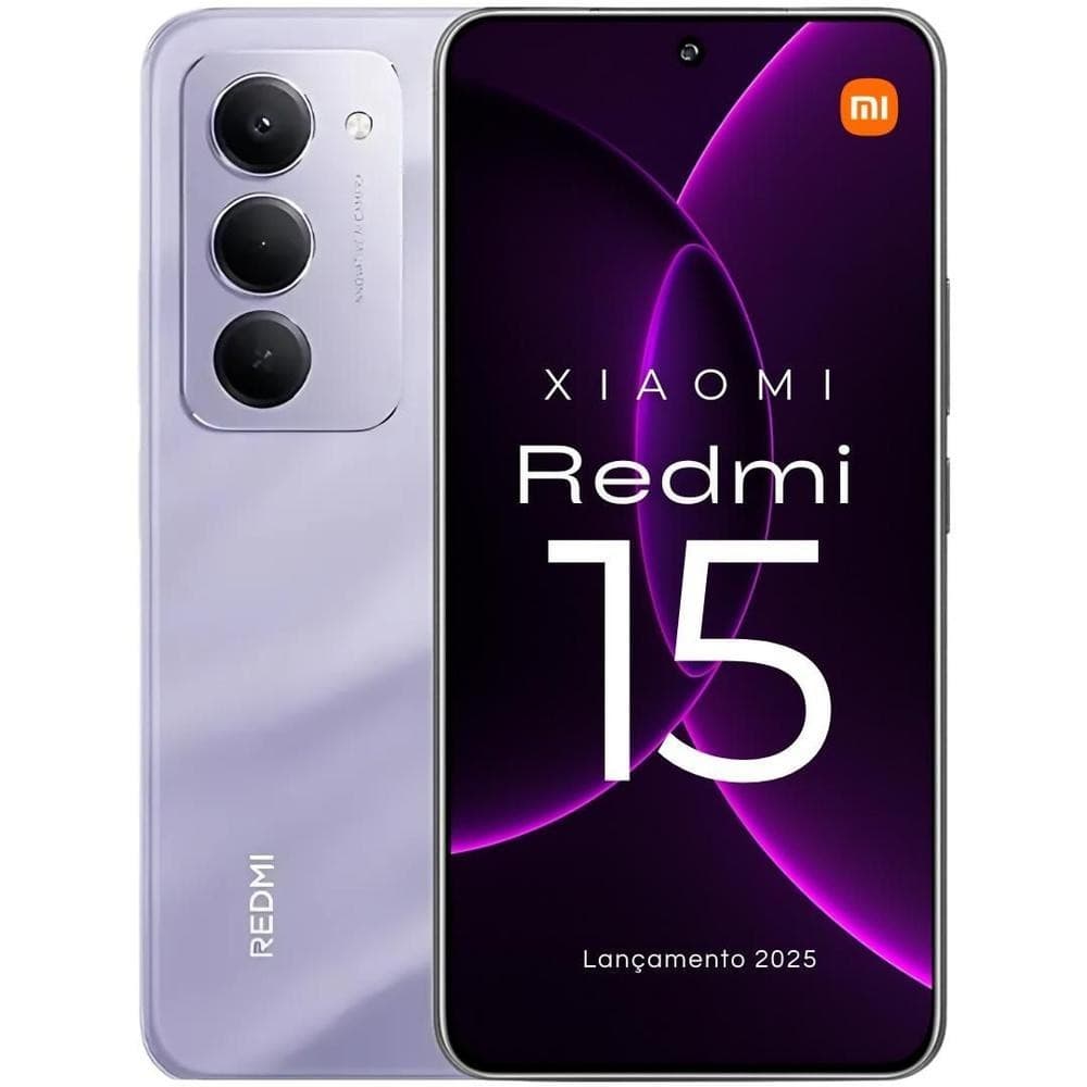 Smartphone Xiaomi Redmi 15 4G 8GB 256GB Tela 6.9 FHD 144Hz Snapdragon 685 Câmera 50MP Bateria 7000mAh Carregamento 33W