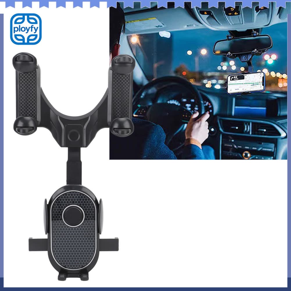 Ployfy-br Semme Elegante Suporte para Espelho Retrovisor de Telefone Fixo para Navegação de Carro - Design de