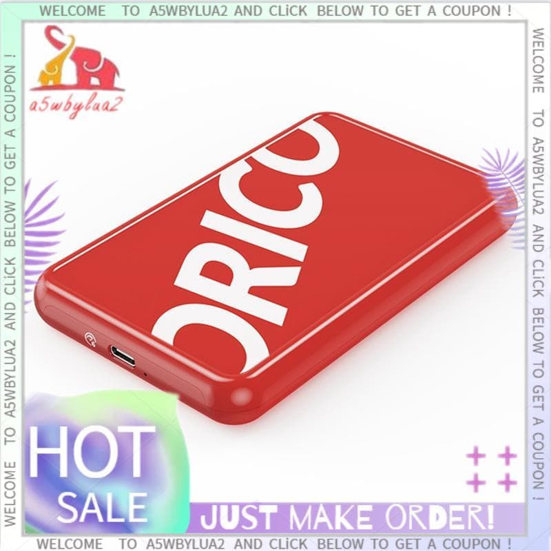 2.5 Polegada SATA SSD Gabinete De Disco Rígido Móvel Caixa HDD Adaptador Tipo-C Caso Externo Vermelho