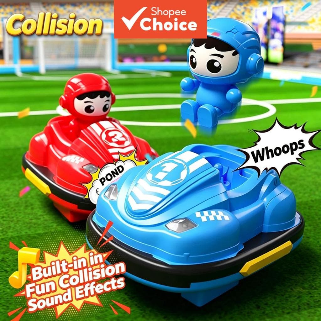 Carrinhos de Bate-Bate de Controle Remoto Infantil, Jogo Interativo de Batalha com Música, Luz, Veículo Anticolisão