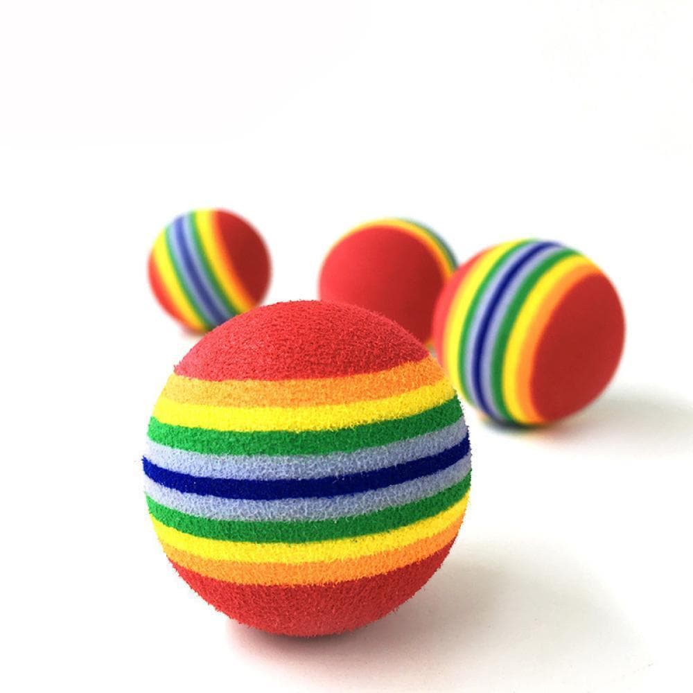 TIK 3.5 Cm/6.3 Brinquedo Bola Para Animais De Estimação Colorido EVA Borracha Brinquedos De Segurança Cachorro Gato Brin