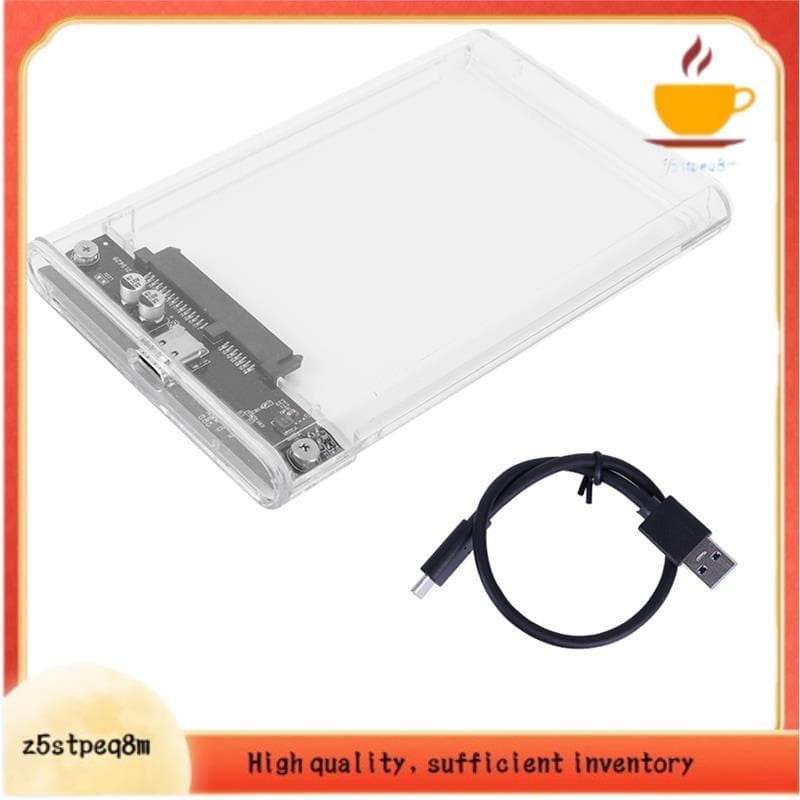 Cabo HDD Transparente Sem Ferramentas Para Gabinete SSD Externo USB 3.1/Tipo C Incluído Unidades SATA De 2,5 Polegadas E