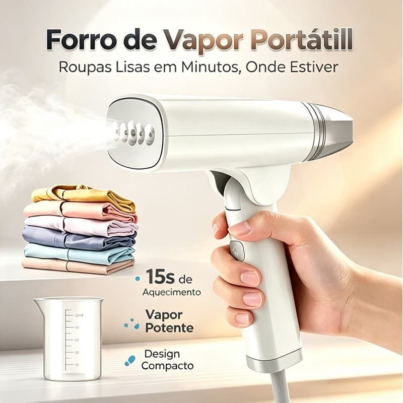 Ferro a Vapor 110V Compacto Eficiente e Moderno Roupas Sempre Perfeitas e Sem Rugas AIRER.BR