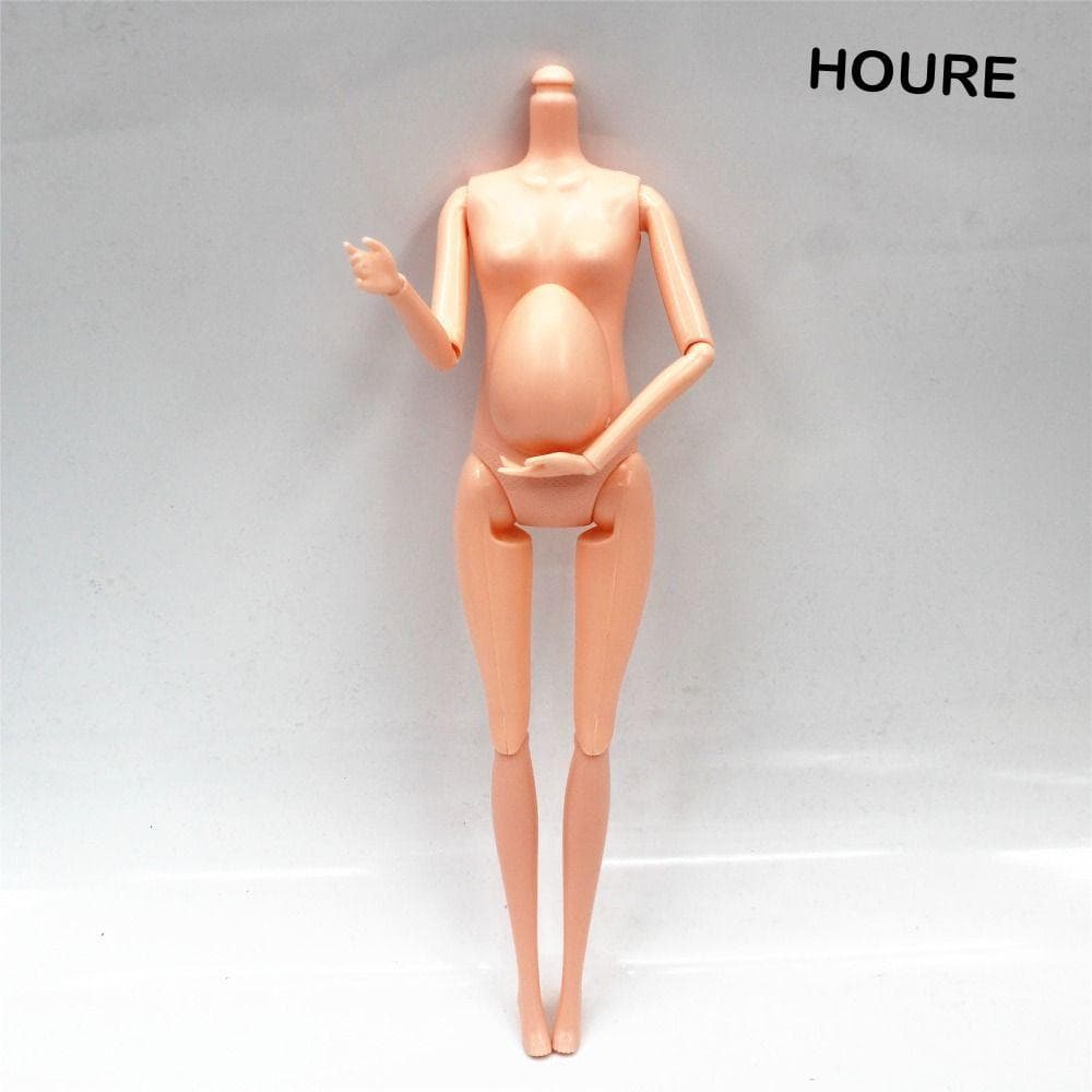 Brinquedos De Boneca Nua De Barriga Grande HOURE , Bonecas BJD Nuas Articuladas Removíveis Ajustáveis , 11 Móveis DIY Pa