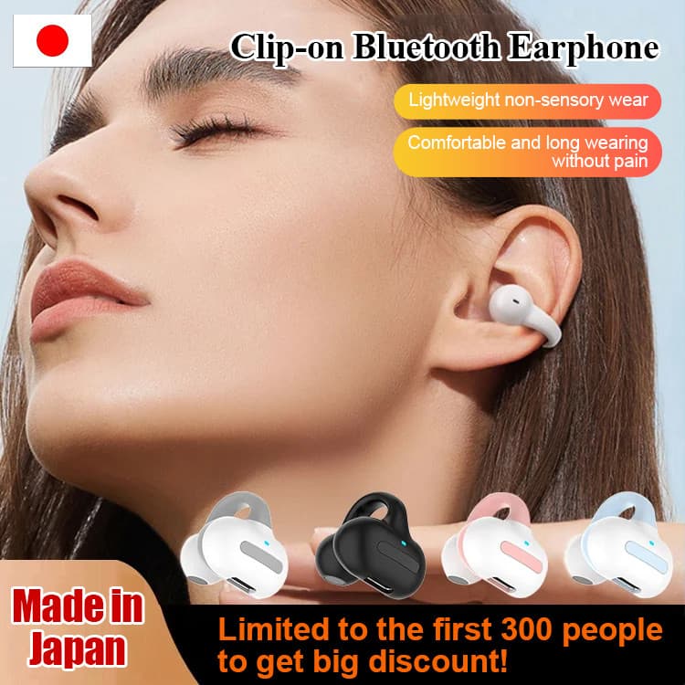 [Leve e Portátil] Fone de Ouvido Bluetooth com Clipe M-S8/Bluetooth/Fone Sem Fio/Fone para Academia/Fone para Esportes