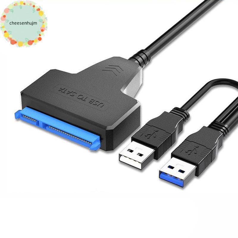 cheesenhujm Adaptador De Cabo SATA Para Usb 2.0 De Até 6 Gbps 7 + 15/22 Pinos Suporte Disco Rígido Externo SSD HDD De 2,