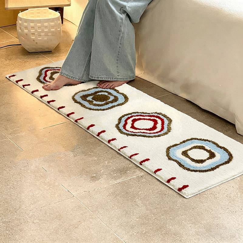 [Novo produto] Tapete de estilo simples chinês para sala de estar doméstico antiderrapante tapete flocado de alta qualid