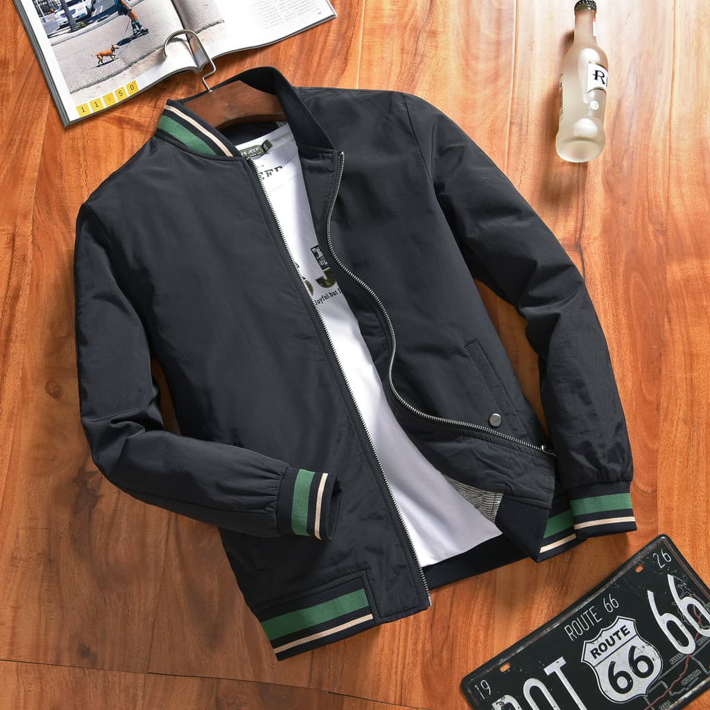 Jaqueta masculina primavera outono Casual piloto uniforme de beisebol jaqueta masculina versão coreana na moda jaqueta s