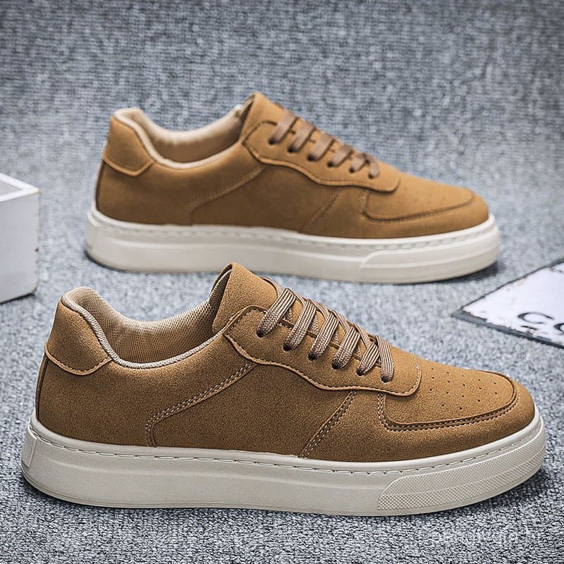 Tênis esportivos casuais de cano baixo, tênis masculinos juvenis, tênis de estudante da moda estilo coreano KQEA