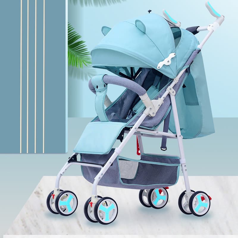 Carrinho de bebê de bolso carrinho de bebê pode sentar deitado quatro estações Universal leve dobrável carrinho de quatr