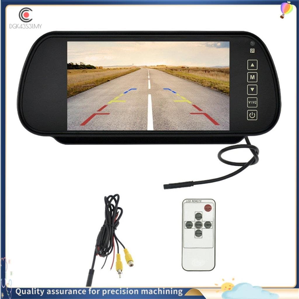 [hukou33] 7 Polegada Carro LCD Espelho Monitor Tela De Estacionamento Display Automático Assistência Para Visão Traseira