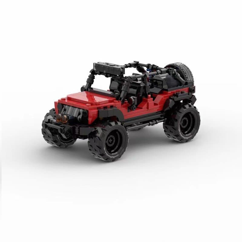 Os blocos de montar MOC são compatíveis com o modelo LEGO 85482 JEEP Wrangler WRANGLE da série speed de carros de 8 grel
