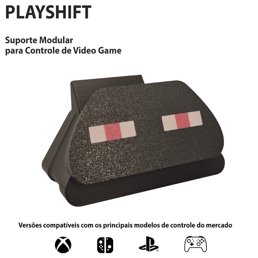 Suporte Controle VideoGame da PlayShift - Tema Enderman (XBOX, PLAYSTATION PS5, PRO CONTROLLER e JOY-CON)