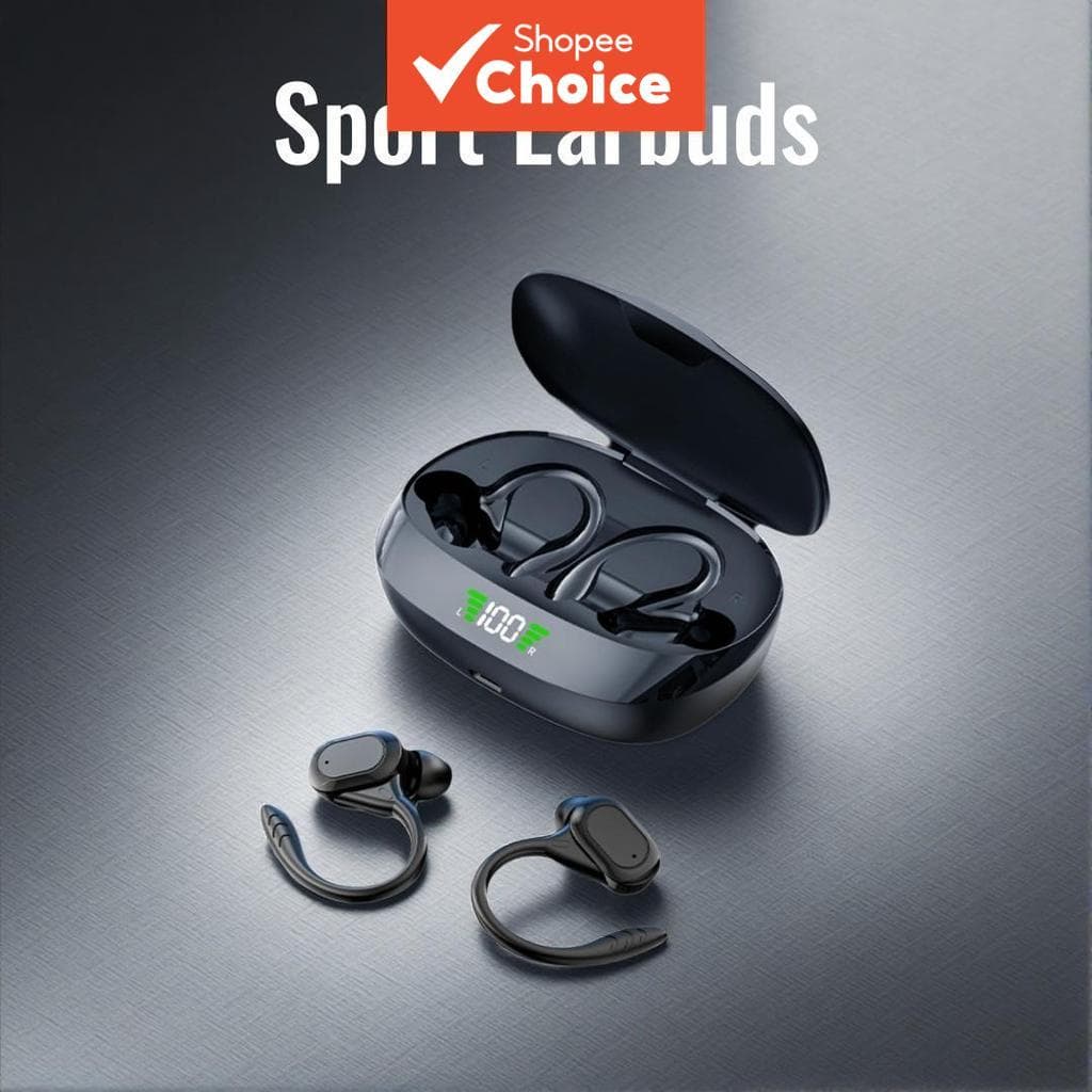  Fones de Ouvido Bluetooth Esportivos, Fones de Ouvido Intra-Auriculares Sem Fio para Corrida com Microfone, Controle de